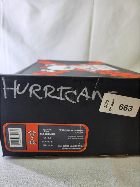 BrandX Studio Hurricane Skeletor Green White Orange Low Top Sneakers main image 8